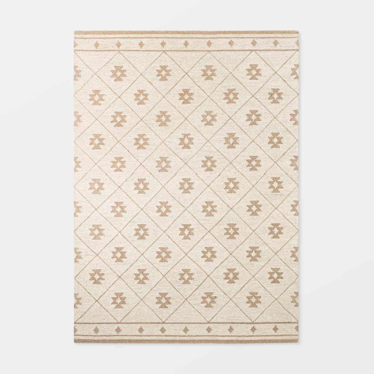 7'x10' Tremonton Hand Tufted Wool Area Rug Cream - Threshold™ designed with Studio McGee | Target