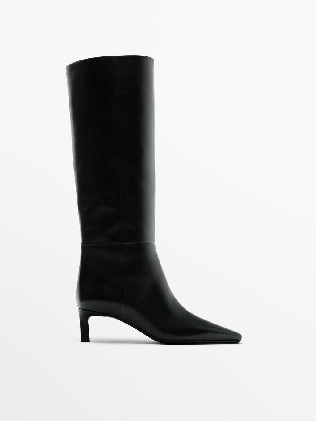 Low-heel boots | Massimo Dutti US