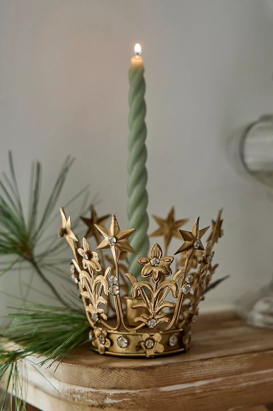 Starry Crown Taper Candle Holder | Anthropologie (US)