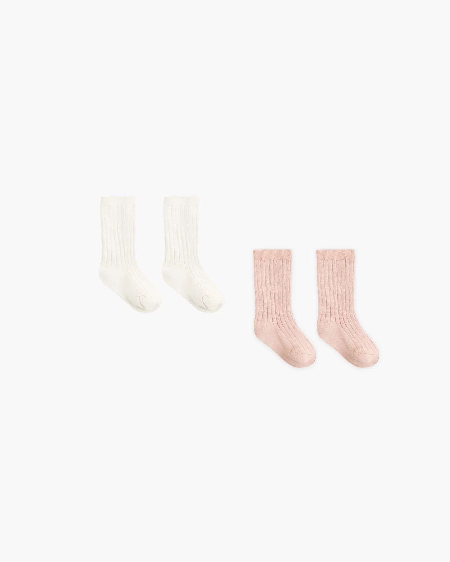 Socks Set Natural, Dusty Rose | Rylee + Cru