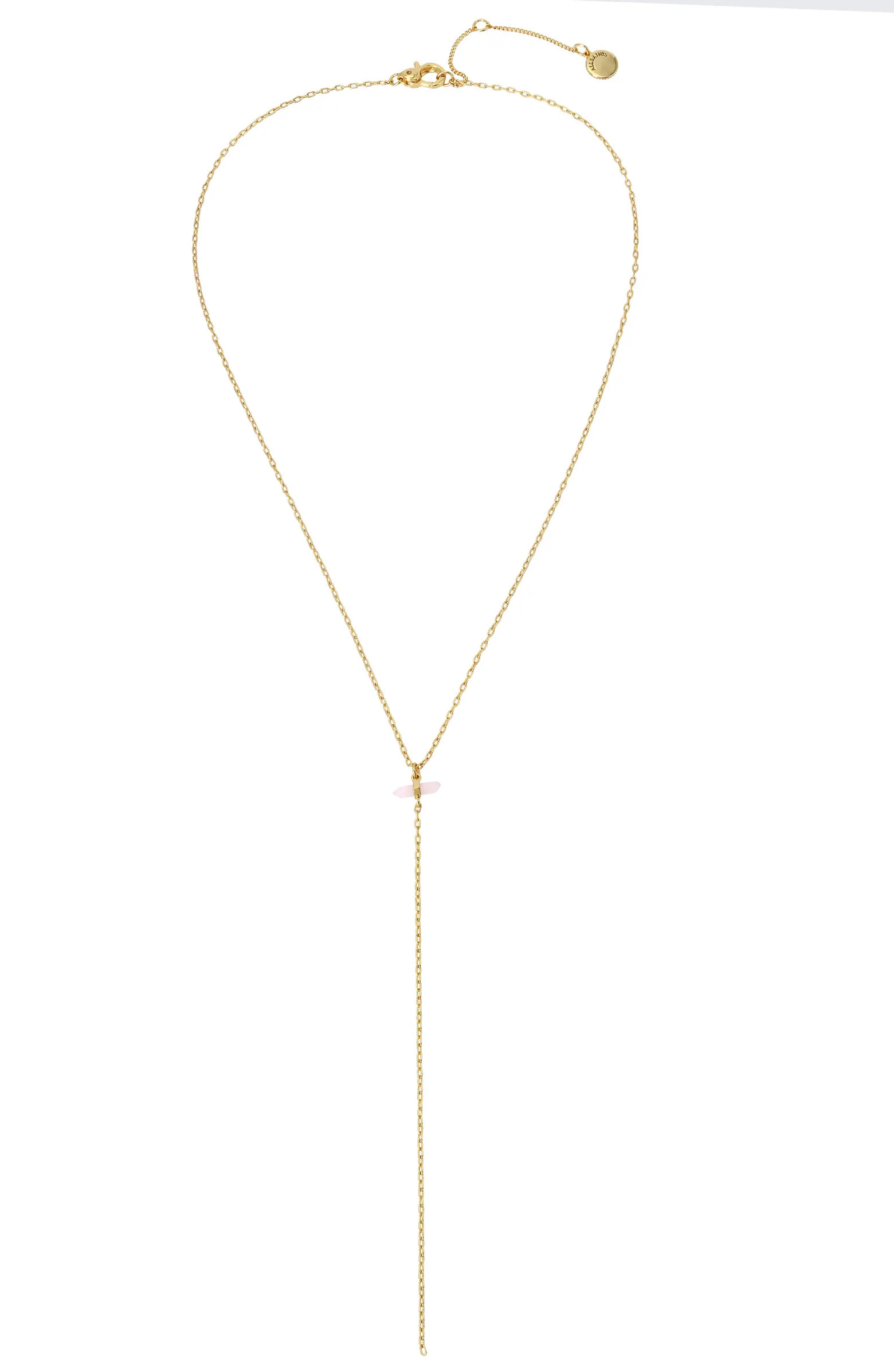 AllSaints Quartz Y-Necklace | Nordstrom | Nordstrom