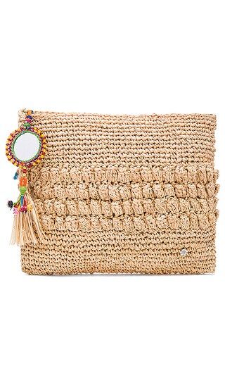 florabella Muga Clutch in Natural Multi | Revolve Clothing