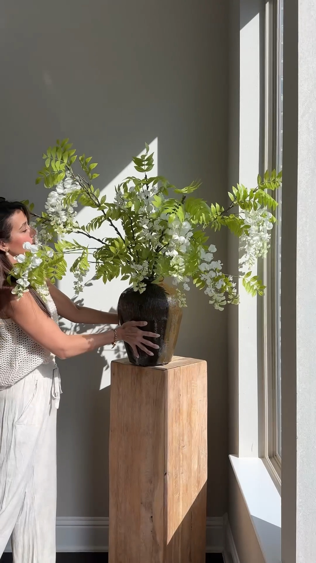 Restocked + already going fast 🤍 these wisteria branches are one of my most asked-about stems for a reason — they instantly soften a space and give that full, designer look without the maintenance. So good for vases, consoles, kitchen styling… anywhere you need a little height + movement 🌿✨

#ltkhome #amazonhome #homedecorfinds #neutralhome #organicmodern #styledhome #homestyling #decorfinds #amazonfinds #livingroomdecor #entrywaydecor #vasedecor #springdecor

#LTKHome #LTKSeasonal #LTKstorytime