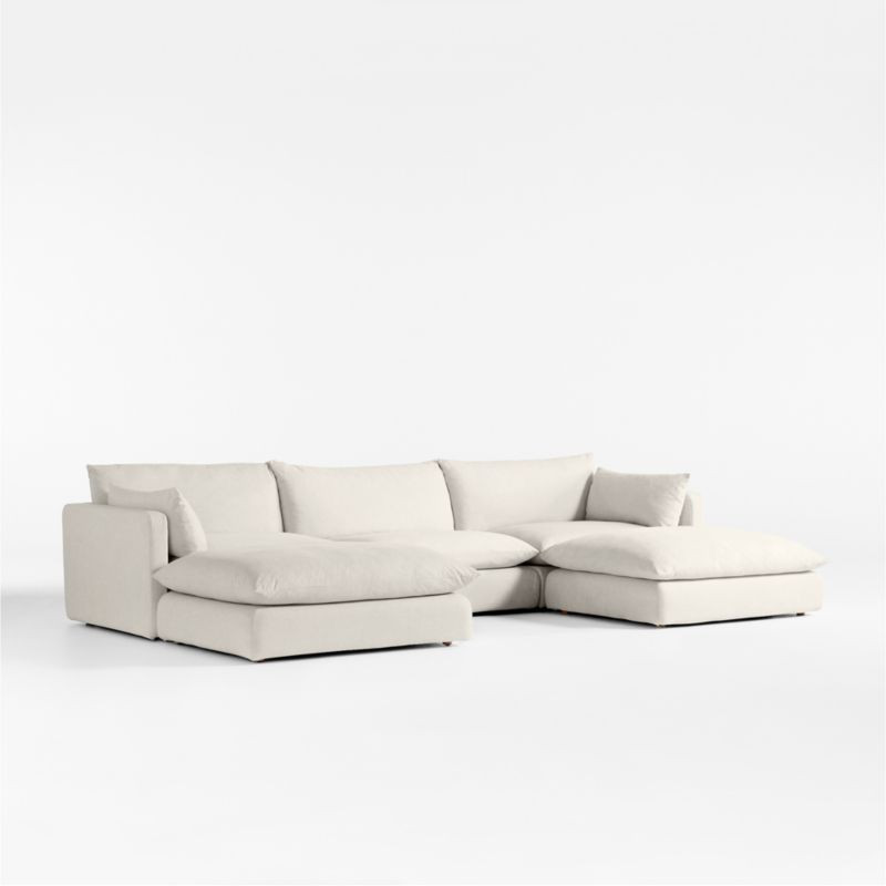 Unwind 5-Piece Slipcovered Sectional Sofa + Reviews | Crate & Barrel | Crate & Barrel