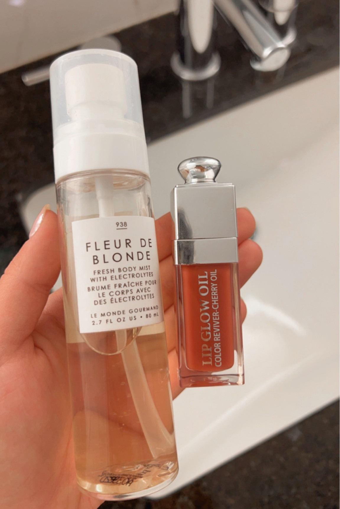 My favorite Urban Outfitters Mist!!! And my favorite lip oil to hydrate my lips👄 Travel Essentials!!! Brought in my carryon🤎

#LTKbeauty #LTKFind #LTKtravel