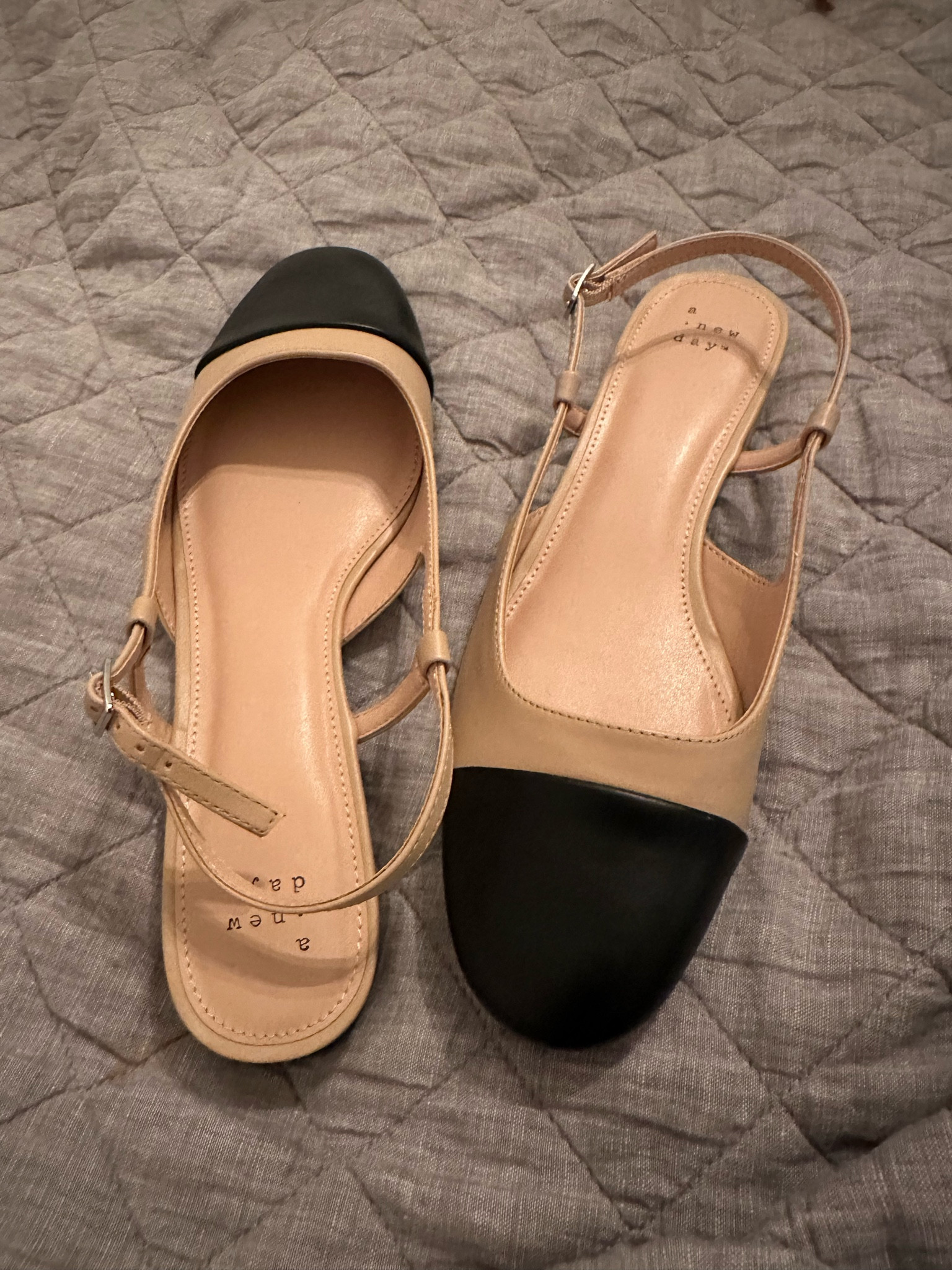 Flats are all the rage this Spring and these two toned sling backs are adorable at a great price!  

#LTKfindsunder50 #LTKover40 #LTKshoecrush