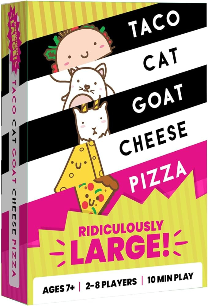 Taco Cat Goat Cheese Pizza Ridiculously Large Edition Wildly Entertaining Oversized Card Game for... | Amazon (US)