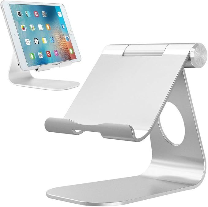 Tablet Stand, Adjustable Tablet Holder - Aluminum Minimalist Desktop Stand Dock Compatible with N... | Amazon (UK)