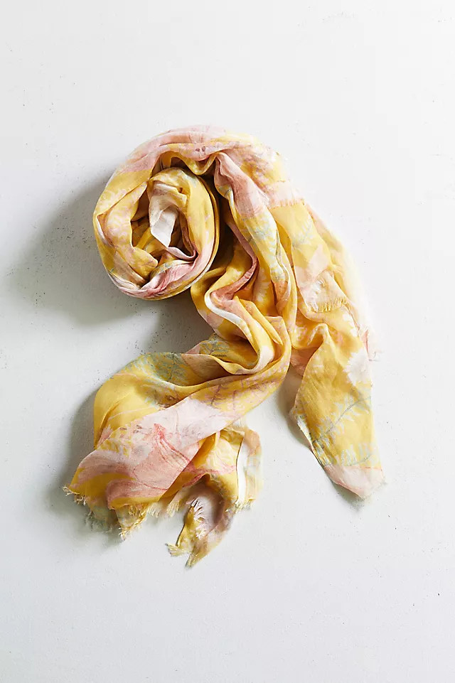 Golden Flower + Fern Scarf | Anthropologie (US)