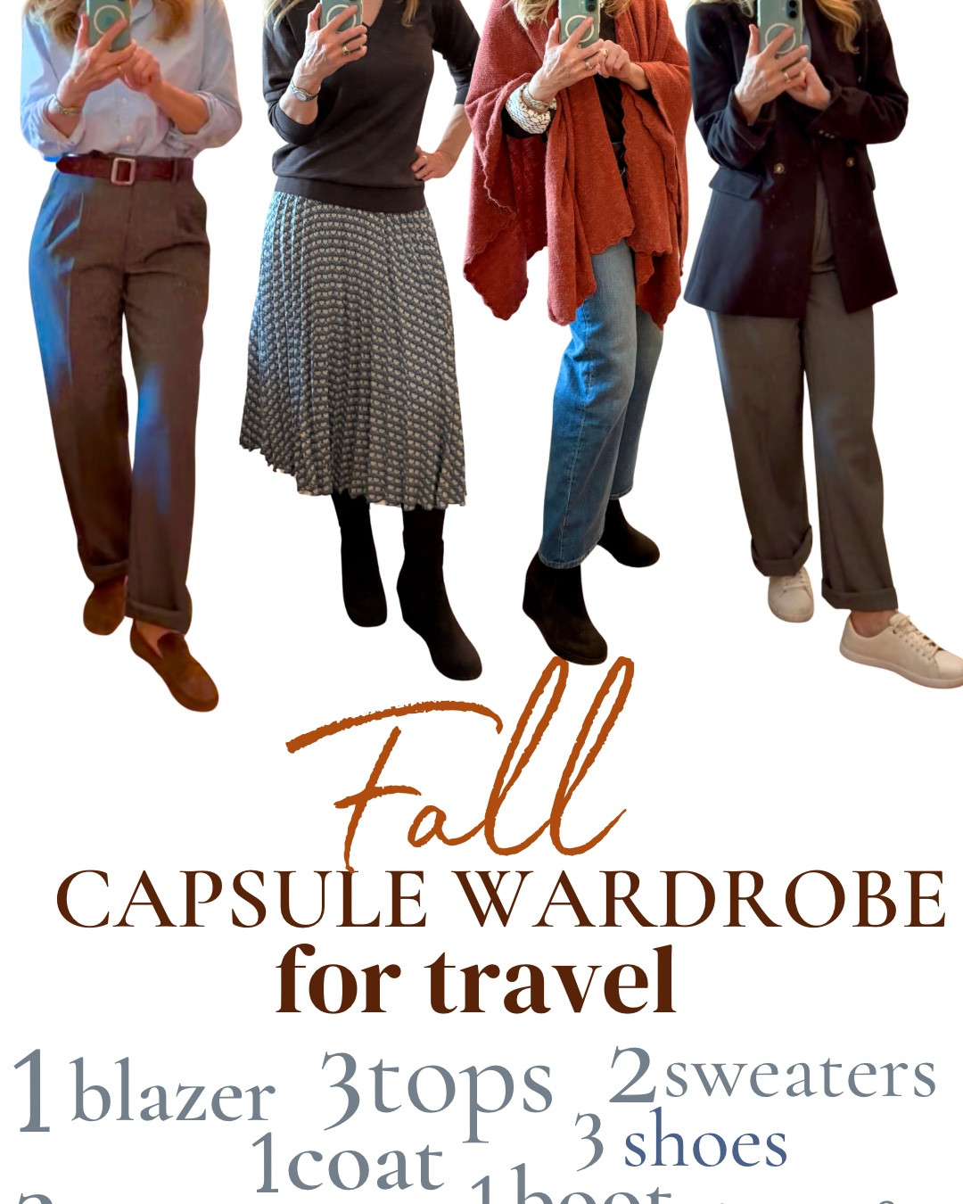 Fall outfits for travel 🍂 fits in a carry-on bag. 

I created this fall capsule wardrobe with a classic preppy vibe to make it easy to get dressed on vacation! 

Pieces mix and max into 12+ chic vacation outfits — more than enough for a week of travel. 

I’ve linked exact items where still available; many of them are! 

Swipe to see outfits and all the pieces! 

#LTKStyleTip #LTKTravel #LTKOver40