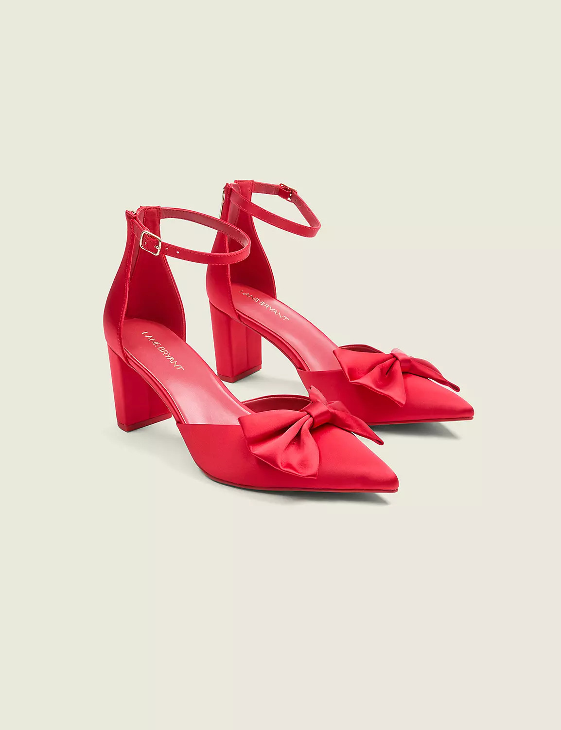 Dream Cloud Satin Bow Heel | Lane Bryant (US)