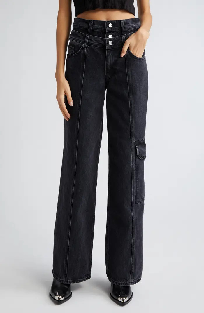 Stine Goya Paul Double Waistband Straight Leg Organic Cotton Jeans | Nordstrom | Nordstrom