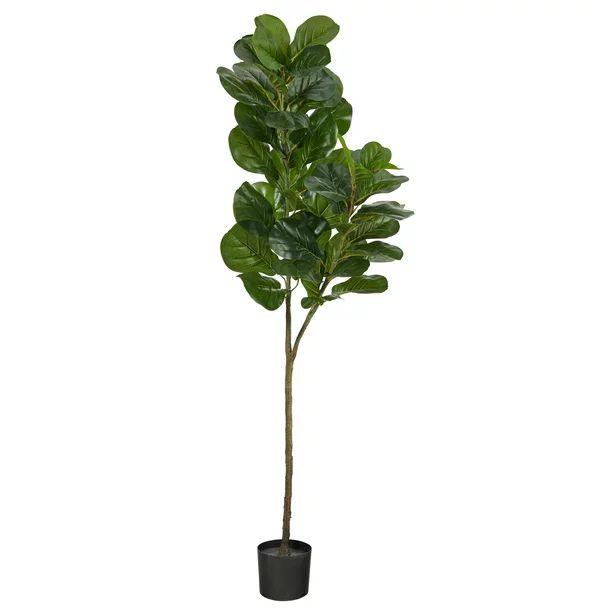 Nearly Natural 4.5' Fiddle Leaf Fig Artificial Tree | Walmart (US)