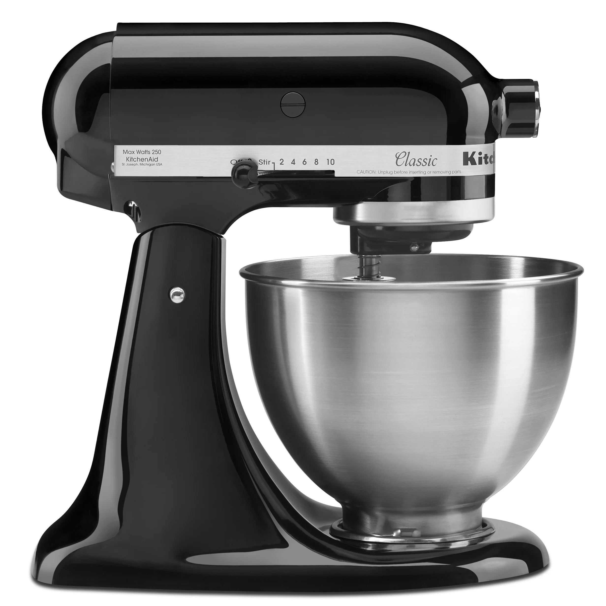 KitchenAid Classic Series Tilt-Head 4.5 Quart Onyx Black Stand Mixer - Walmart.com | Walmart (US)