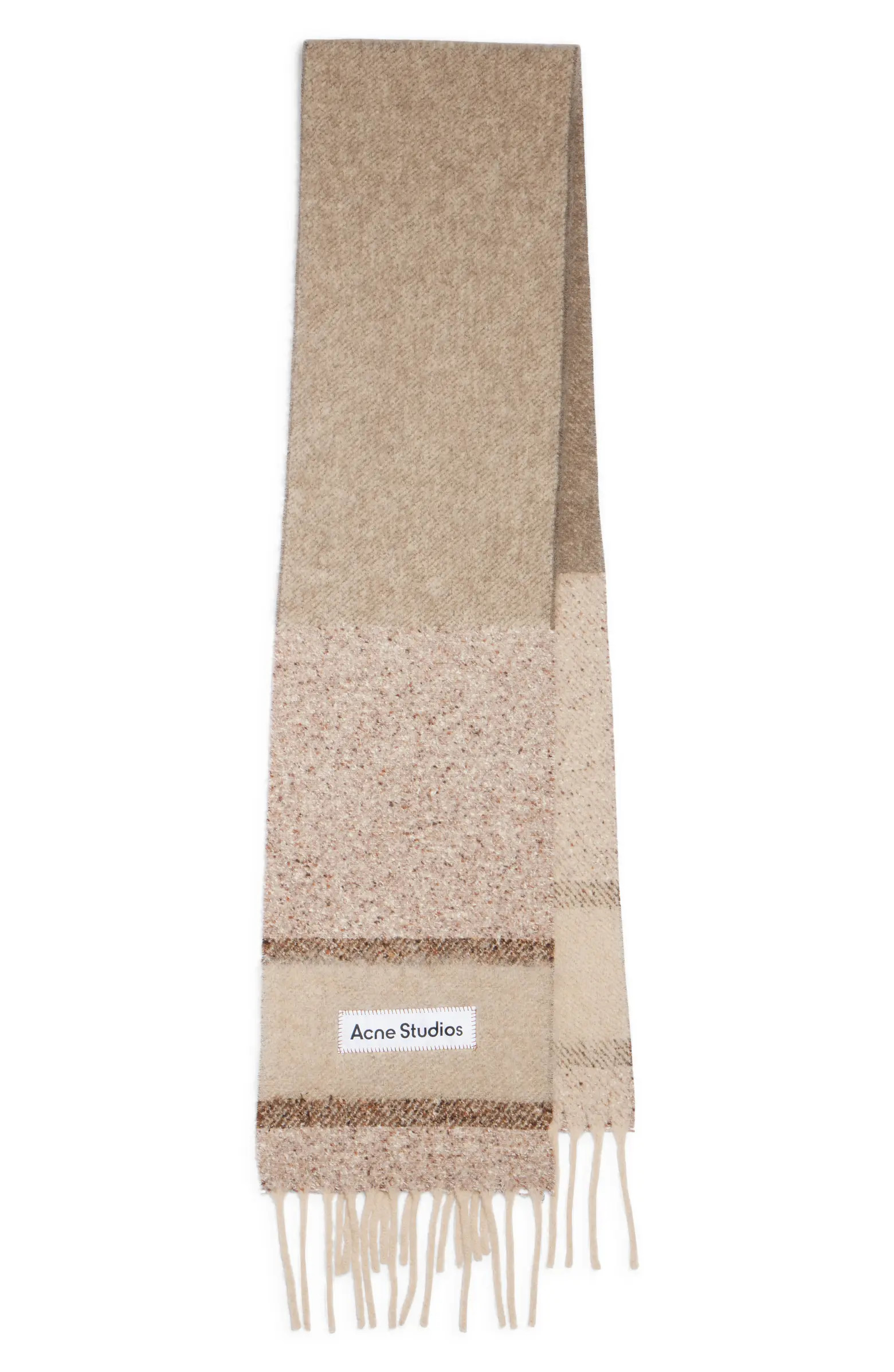 Acne Studios Vonkey Alpaca, Mohair, Wool & Silk Blend Fringe Scarf | Nordstrom | Nordstrom