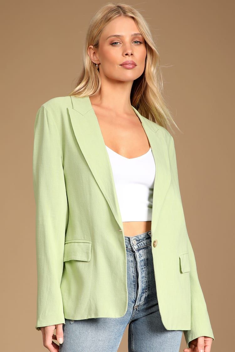 Bold Touch Lime Green Blazer | Lulus (US)