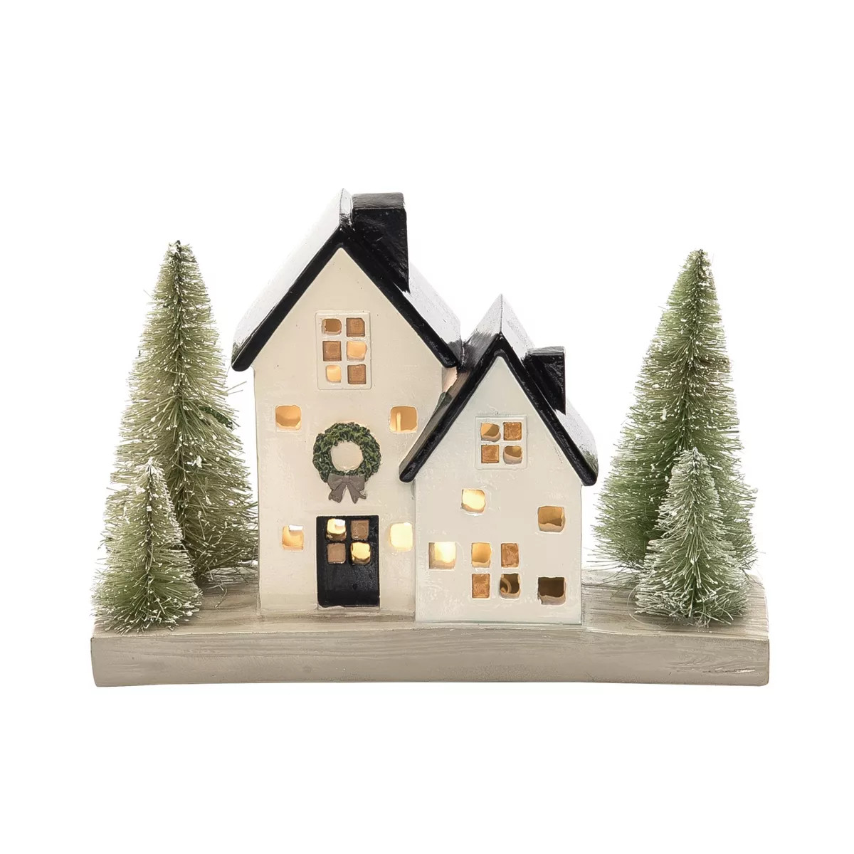 Transpac Resin 8.07 in. Multicolor Christmas Cozy House Scene | Target