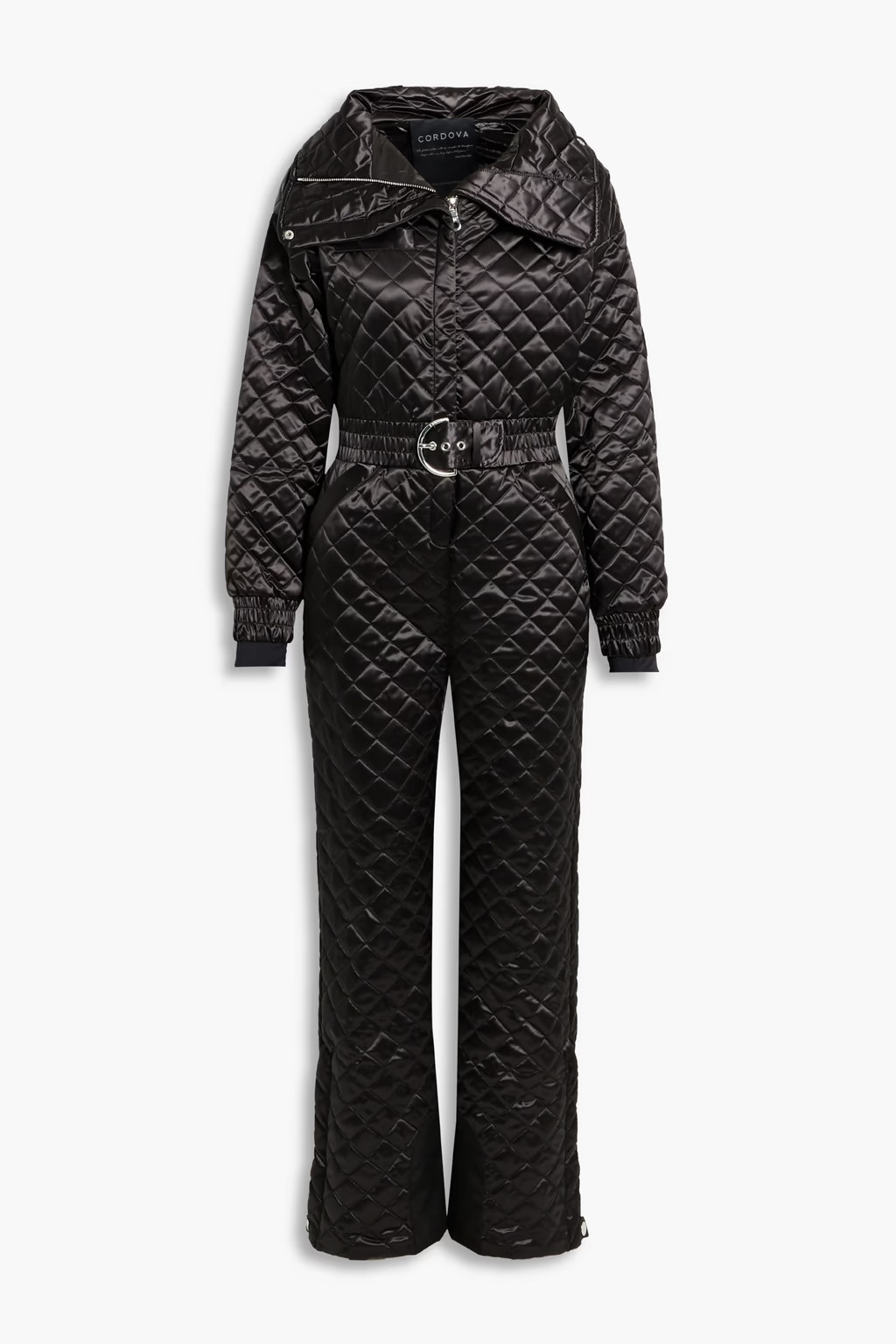 Black The Courmayeur belted quilted ski suit | CORDOVA | THE OUTNET | The Outnet (UK and Europe)