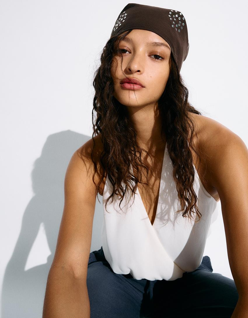 Studded bandana - Women | Bershka UK