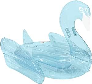 FUNBOY Giant Inflatable Clear Blue Swan Pool Float, Transparent Blue Color, Luxury Float for Summ... | Amazon (US)
