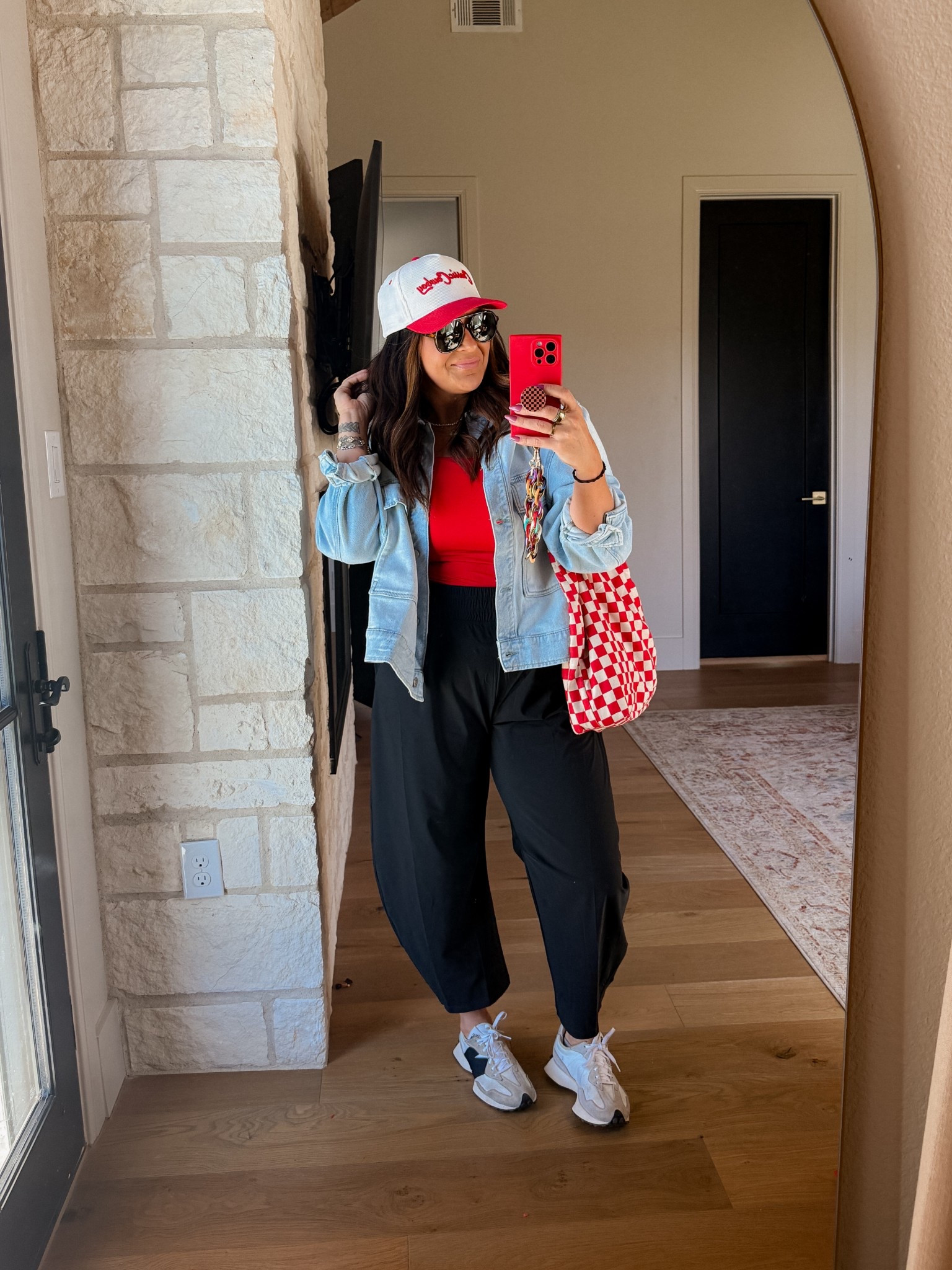 A little sports mom fit today. 
The athletic barrel pants are 100% a YES!
Tank: XL
jacket is sold out, but I linked several of my other favorites. 


#LTKStyleTip #LTKFindsUnder100 #LTKFindsUnder50