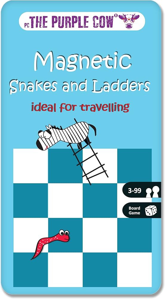 The Purple Cow Magnetic Travel Snakes & Ladders | Amazon (US)