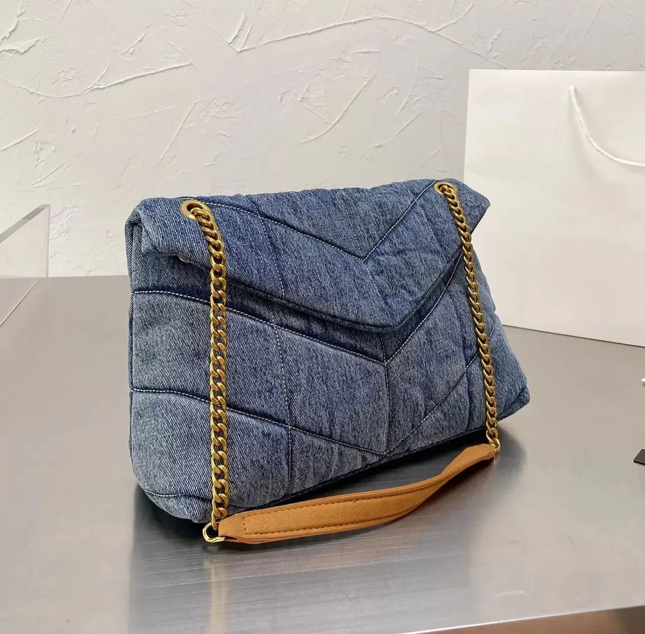 Luxurys Designers Shoulder Bag Women Crossbody Totes Backpack LOULOU Purse Handbags Seam Leather ... | DHGate