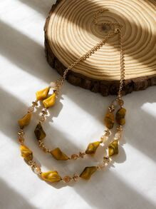 Bead Decor Layered Necklace | SHEIN