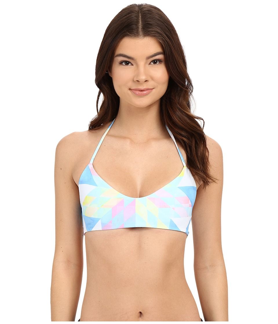 Mara Hoffman - Basketweave Bikini Top (Fractals Turquoise) Women's Swimwear | 6pm