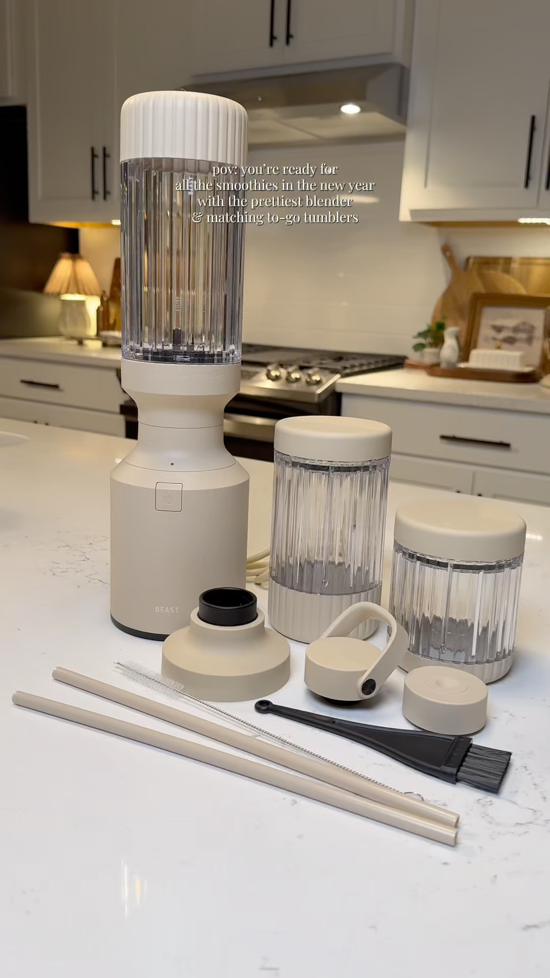 The Beast Mighty 850W Blender is powerful yet pretty enough to leave on your counter, so you'll actually remember to use it. This aesthetic blender even comes with a bunch of different to-go blender cup configurations to keep up with you while you're on the move. There are so many pretty colors to choose from! Just imagine all the smoothies and juices and desserts you can make in the Beast Blender! 😍 

 #LTKfitnessgoals #LTKmorningroutine #LTKfoodie