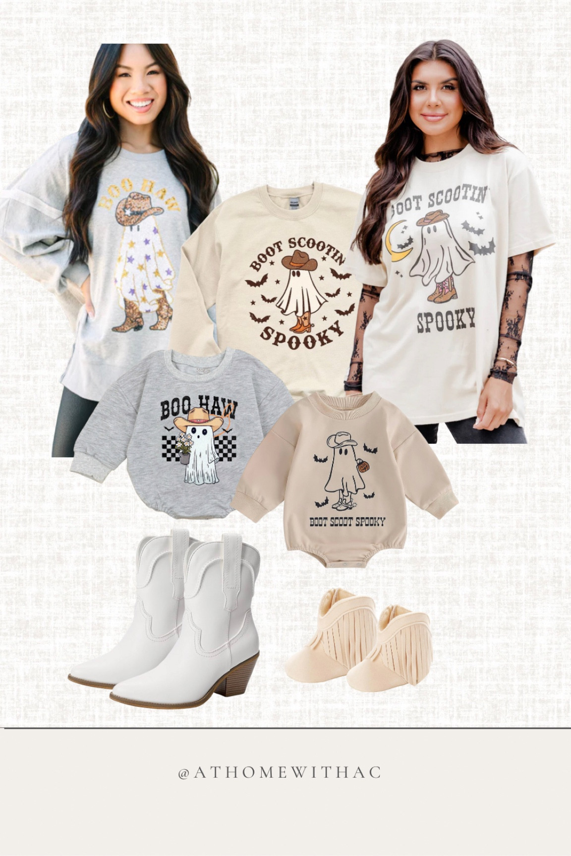 Mama & Mini matching spooky ghost boo haw boot scoot spooky outfit cowgirl baby girl marching 

#LTKHalloween #LTKfamily #LTKbaby