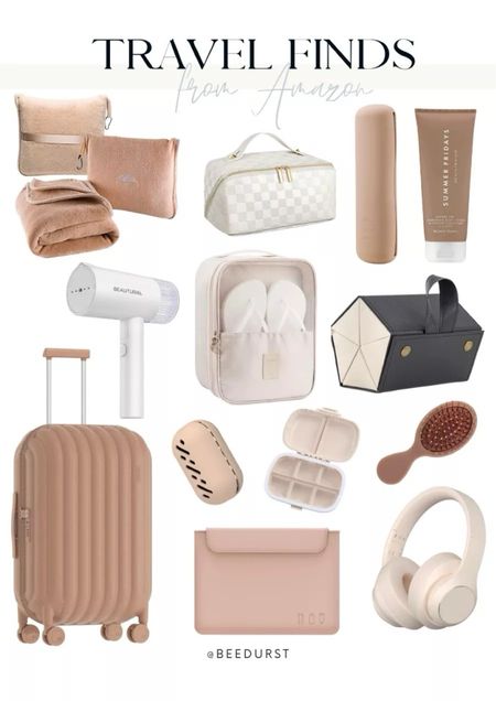 Travel finds from Amazon, gifts for her, gift guide for the traveler, travel bags, luggage, travel must haves, toiletry bag, cosmetic bag, travel travel storage, over ear headphones, laptop case, shoe storage, shoe travel bag, luggage organizers

#LTKtravel #LTKbeauty #LTKitbag