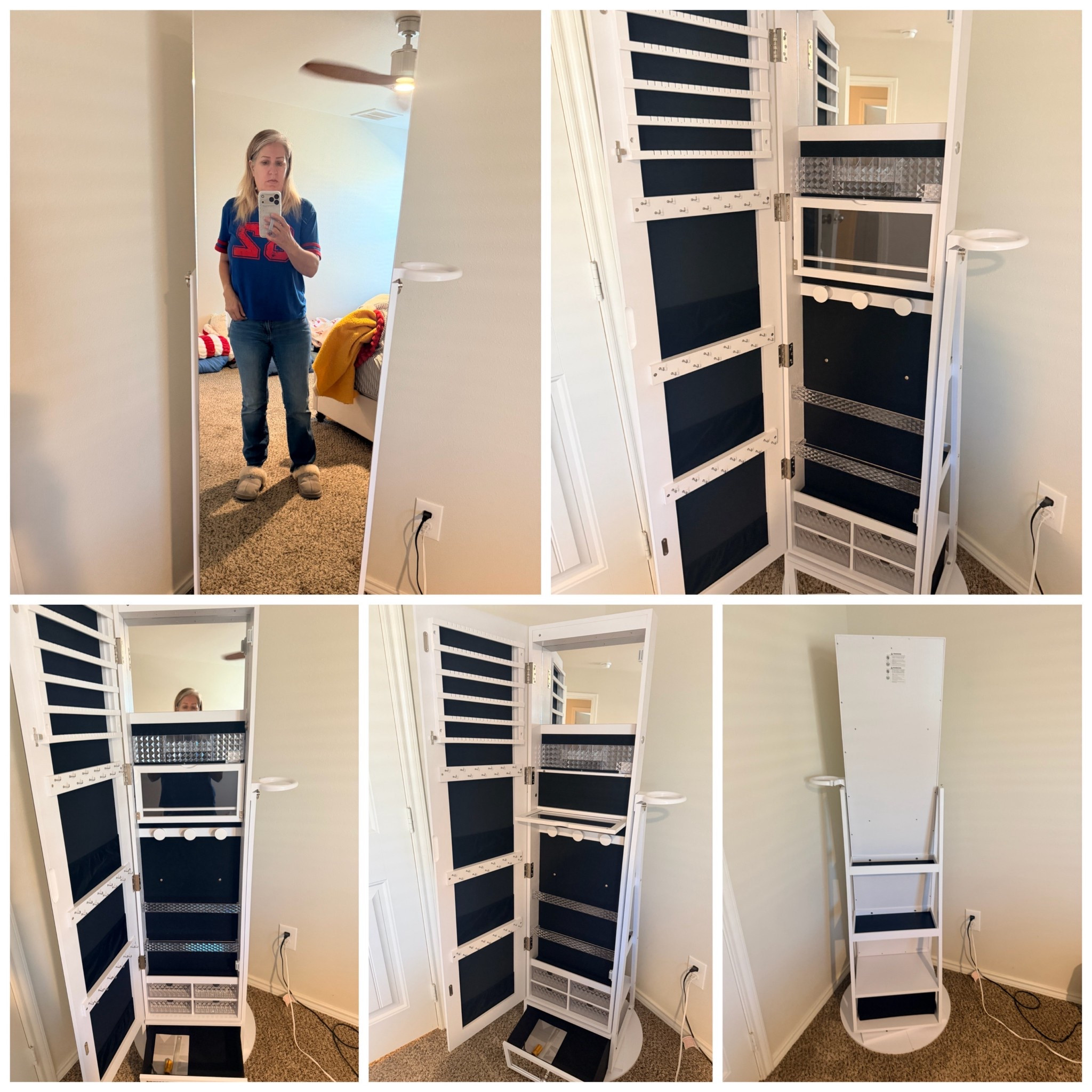 My husband gifted me this jewelry armoire for a Christmas present . Linking similar ones for you . 

#LTKHome #LTKSaleAlert