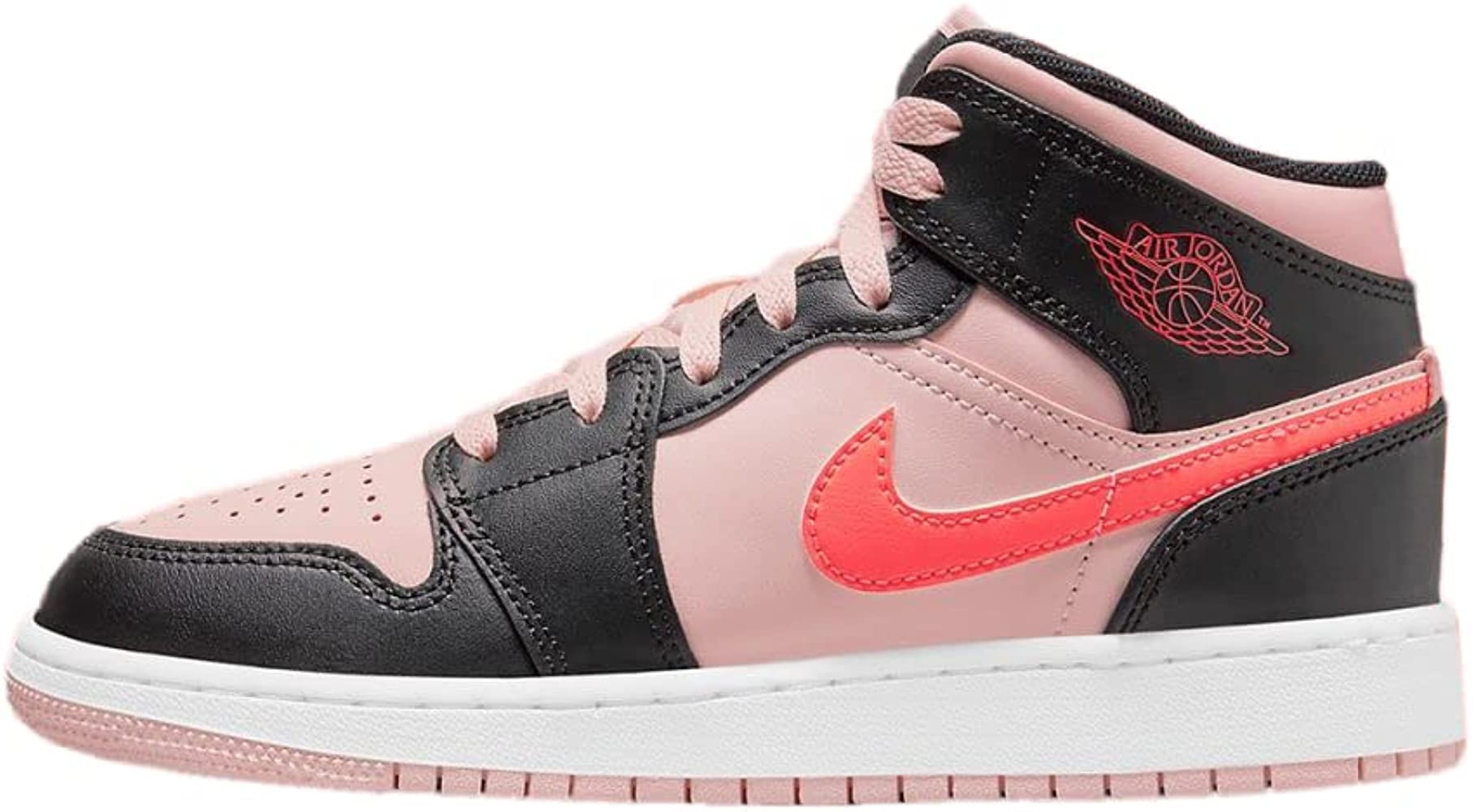 Big Kid's Jordan 1 Mid Atmosphere/Infrared 23-Black (554725 604) | Amazon (US)