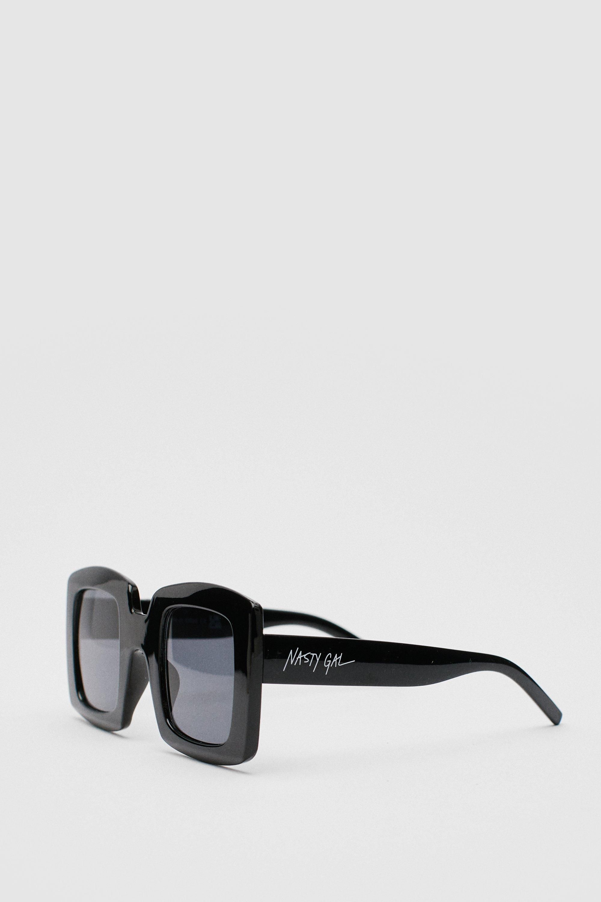 Nasty Gal Tinted Graphic Square Sunglasses | Nasty Gal (US)