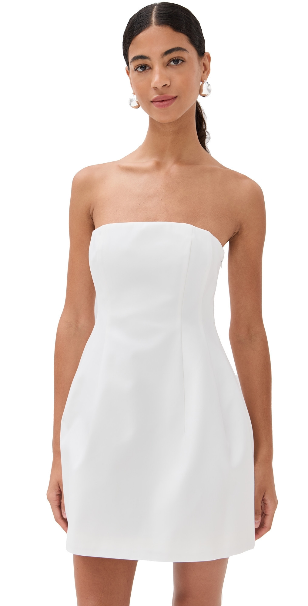 SIMKHAI Arta Bustier Mini Dress White 10 | Shopbop