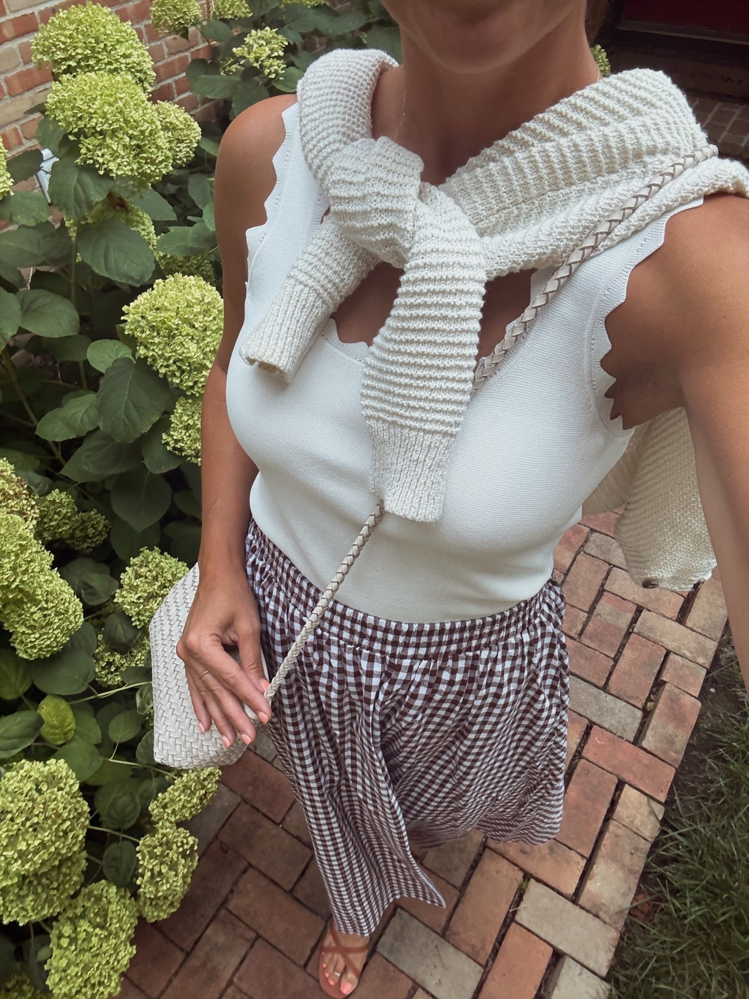 This white top goes w everything!!! Such a go to workhorse in my closet . Gingham skirt is Amazon and the quality is so good! Same w the sandals 🙌🏻

#LTKgrwm #LTKmomlife #LTKootd