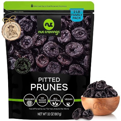 Dried Prunes Pitted Unsweetened, Dry Plums No Sugar Added 32oz By Nut Cravings | Target