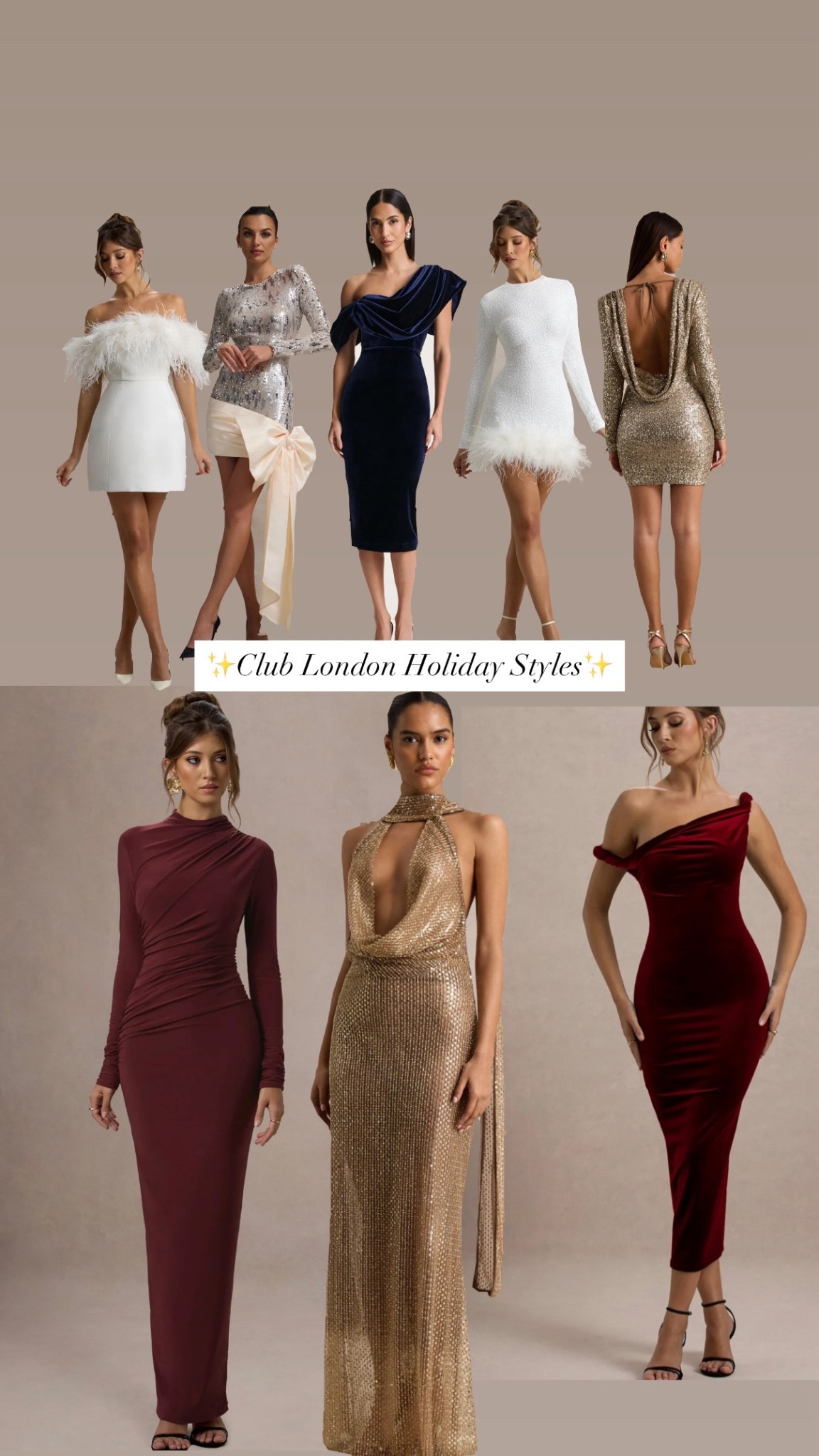 Enjoy this holiday season in style. Club London has the most stunning dresses for any holiday soirée ✨

#LTKSeasonal #LTKootd #LTKHoliday