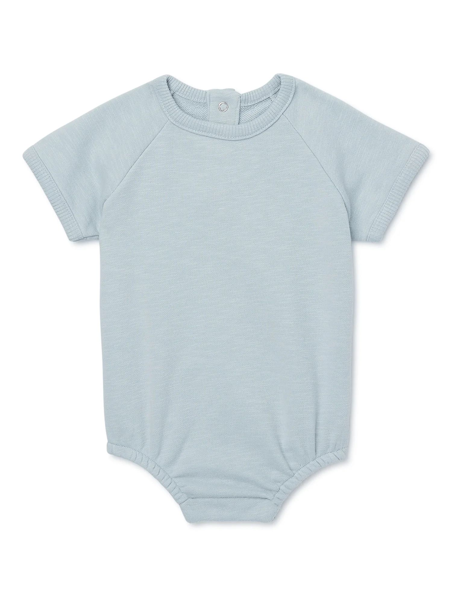 easy-peasy Baby Short Sleeve French Terry Solid Bodysuit, Sizes 0-24 Months - Walmart.com | Walmart (US)