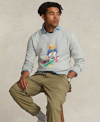 Polo Ralph Lauren Men's Fleece Polo Bear Sweatshirt - Macy's | Macy's