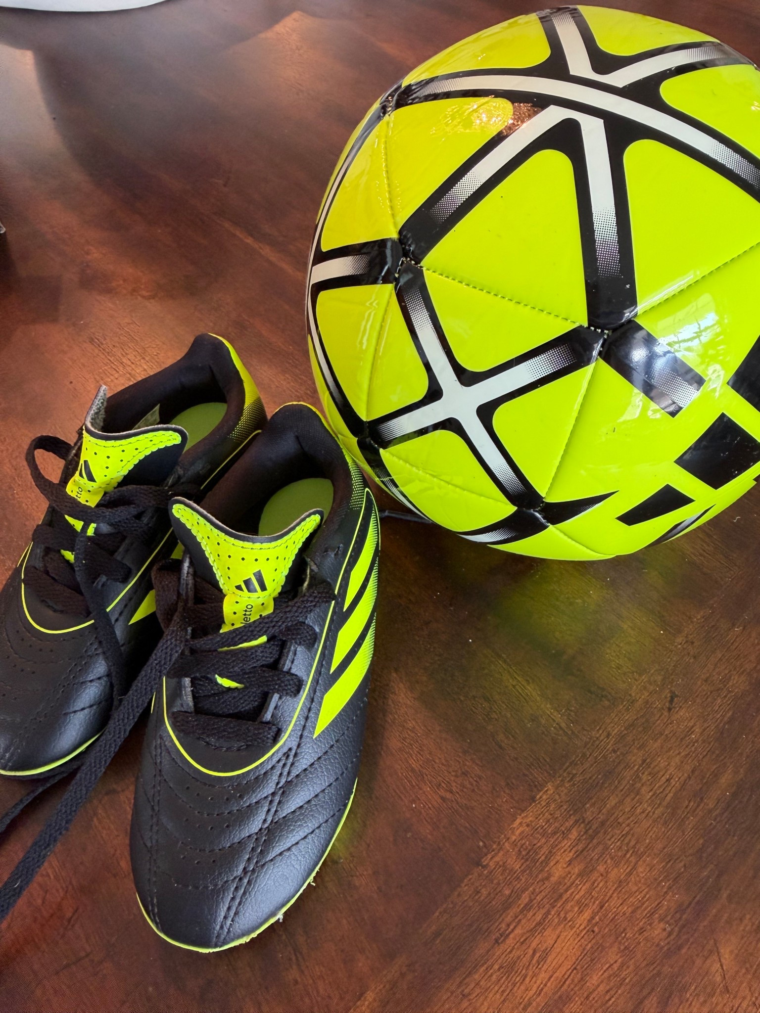 Soccer cleats and ball for my toddler! We are finally starting sports and he’s excited to wear his new @adidas cleats and use the @adidas soccer ball 

#LTKKids #LTKSaleAlert #LTKfitnessgoals