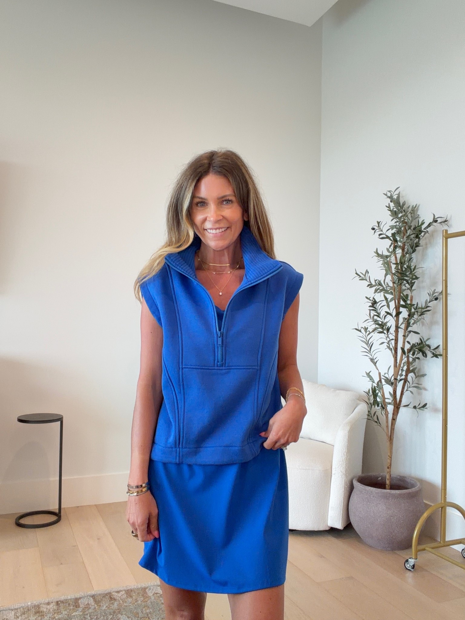 I’m such a sucker for a new @spanx color! Partnering with them today because I couldn’t wait to share them all! Which is your favorite? I am obsessed with them all! Use code ASHLEEXSPANX for new customers to get a discount! #spanxpartner

Vest and shirt size small 

#LTKOver40 #LTKPetite #LTKSaleAlert