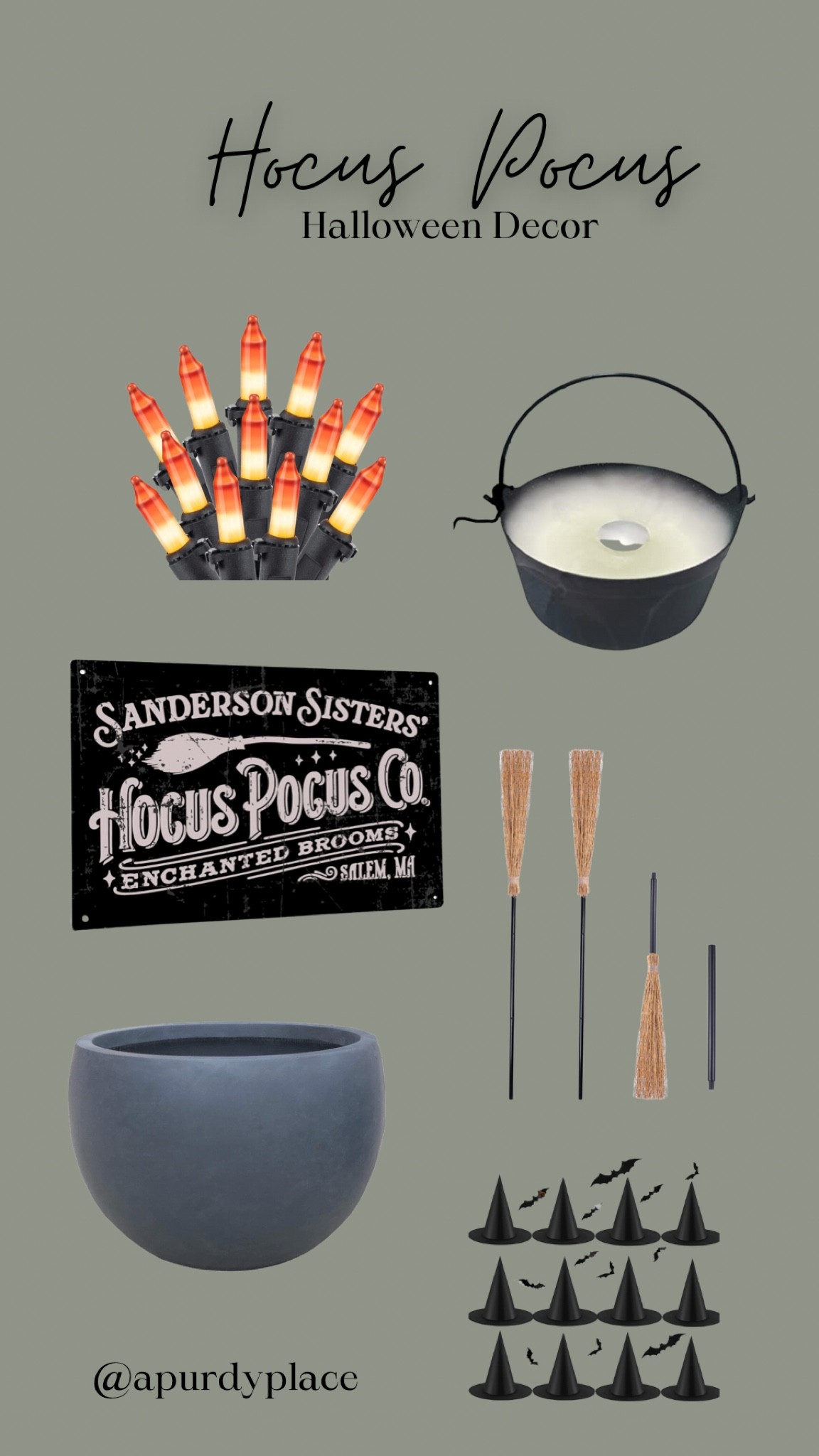 Hocus Pocus inspired Halloween decor! 🧙🏻‍♀️✨

#LTKSeasonal #LTKHalloween #LTKHoliday
