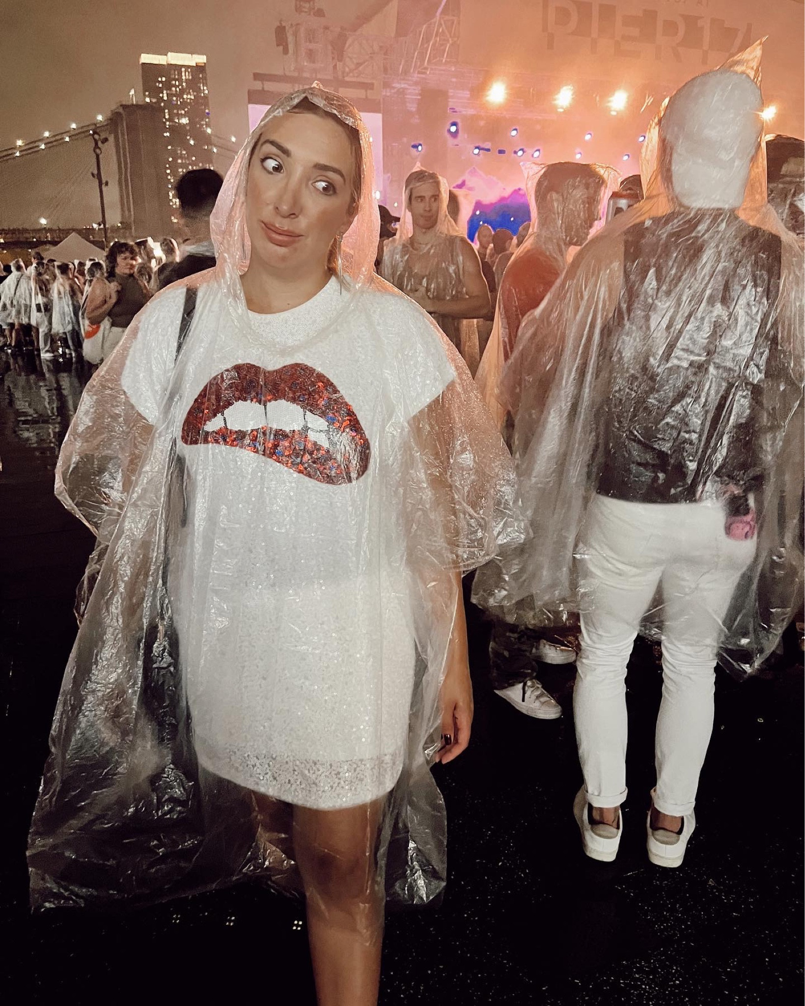 Went to a concert and this translucent poncho was a lifesaver. Protected my bag, make up & outfit. Should you get stuck in the rain for tailgates, traveling or concerts you’ll want to have this pack of ponchos in your bag or car. 

#LTKparties #LTKstyletip #LTKtravel