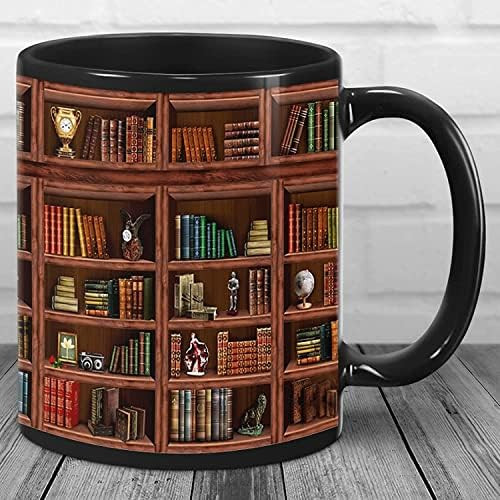 Library Bookshelf Mug Funny Book Mug,Library Mug,Bookshelf Mug,Book Mug,Bookworm Mug Book Lover Gift | Amazon (US)