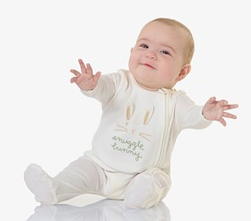 Snuggle Bunny Organic Cotton Baby Pajama Set | Pottery Barn Kids