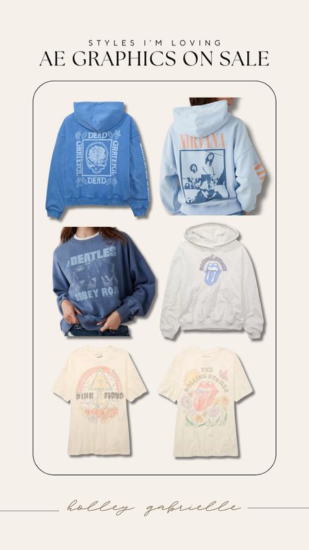 Y’all know I love a good graphic👏🏼😍 all of these are on sale today from AE! 

American Eagle / spring style / band tees / hoodies / tees / casual / Holley Gabrielle 

#LTKfindsunder100 #LTKsalealert #LTKstyletip