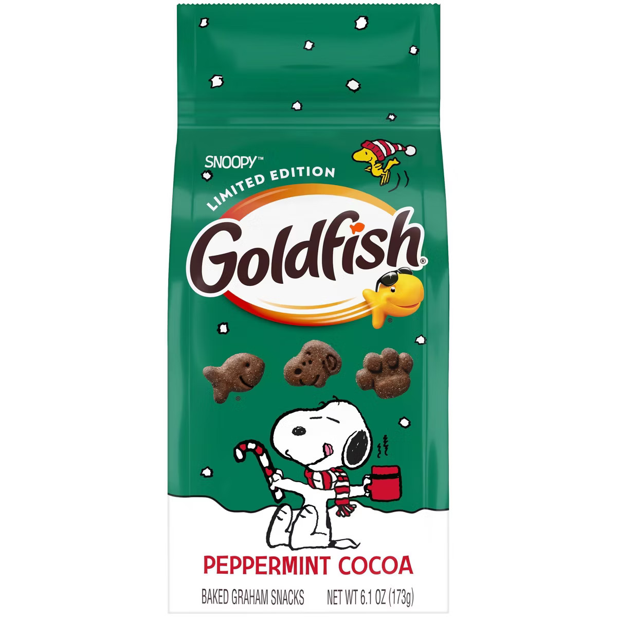 Goldfish Holiday Peppermint Cocoa Graham Cookies - 6.1oz | Target