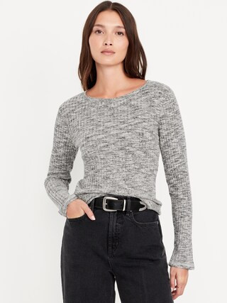 Plush-Knit Long-Sleeve T-Shirt | Old Navy (US)